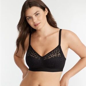 NEW NWT Chantelle Norah Comfort Supportive Wirefree Bra In Black